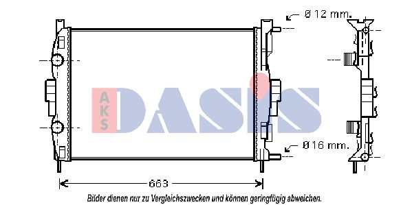 AKS DASIS radiatorius, variklio aušinimas 181003N